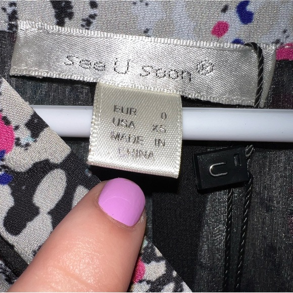 NWT See U Soon Blackbird Boutique Satin Dress - Picture 3 of 4